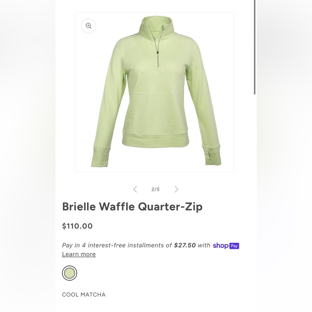 Adair Active Brielle Waffle Quarter-Zip